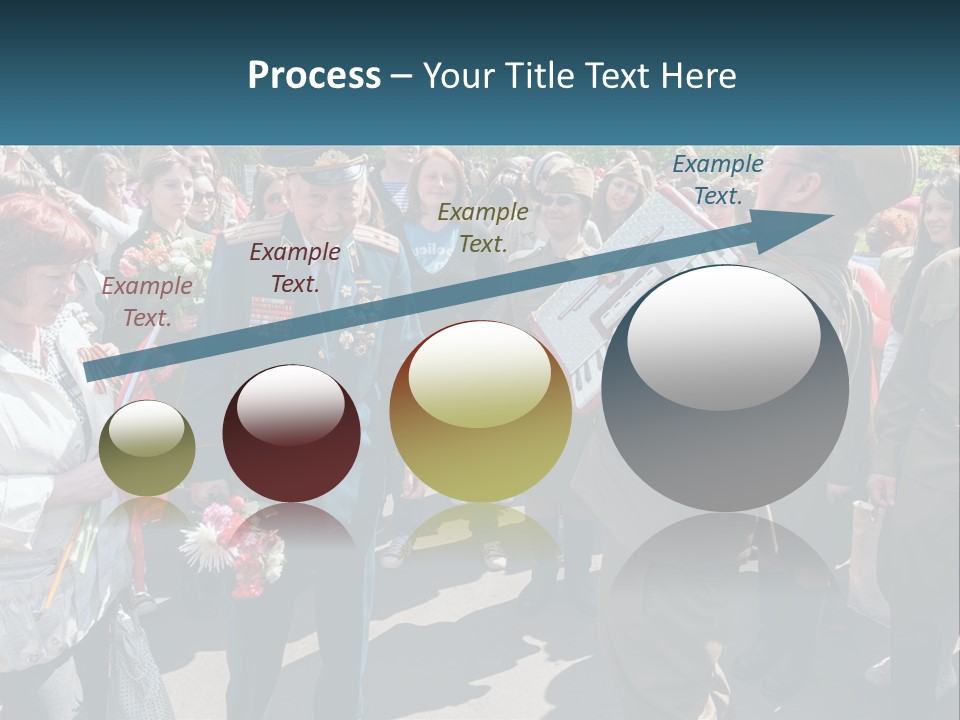 A Group Of People Standing Around Each Other PowerPoint Template