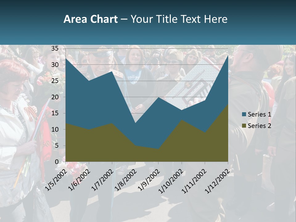 A Group Of People Standing Around Each Other PowerPoint Template