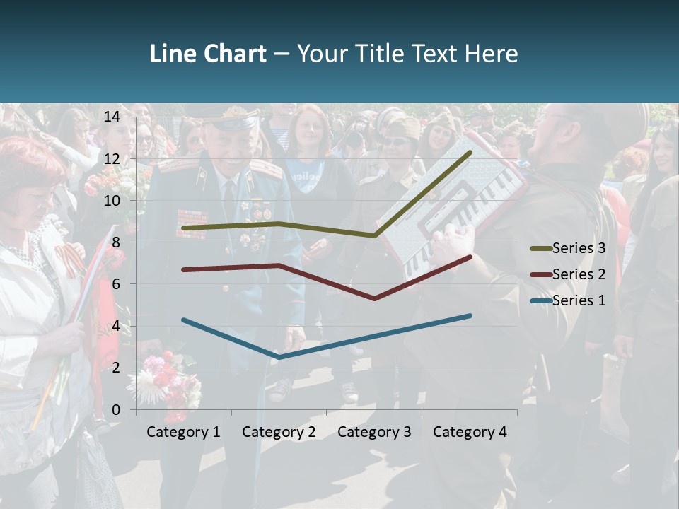 A Group Of People Standing Around Each Other PowerPoint Template