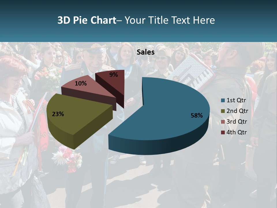 A Group Of People Standing Around Each Other PowerPoint Template