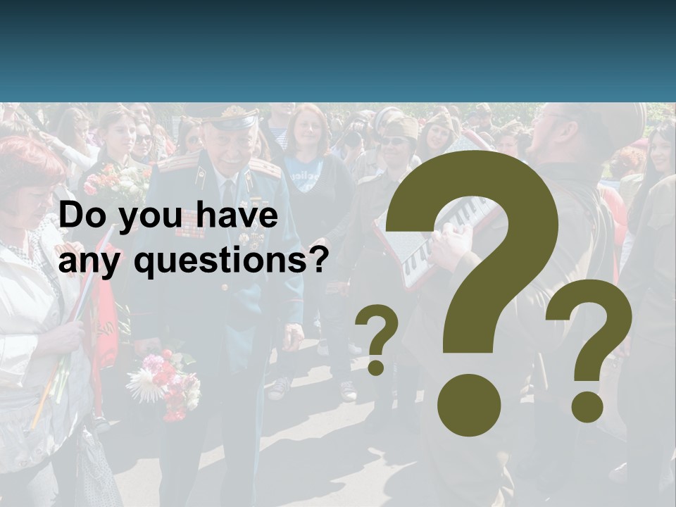 A Group Of People Standing Around Each Other PowerPoint Template