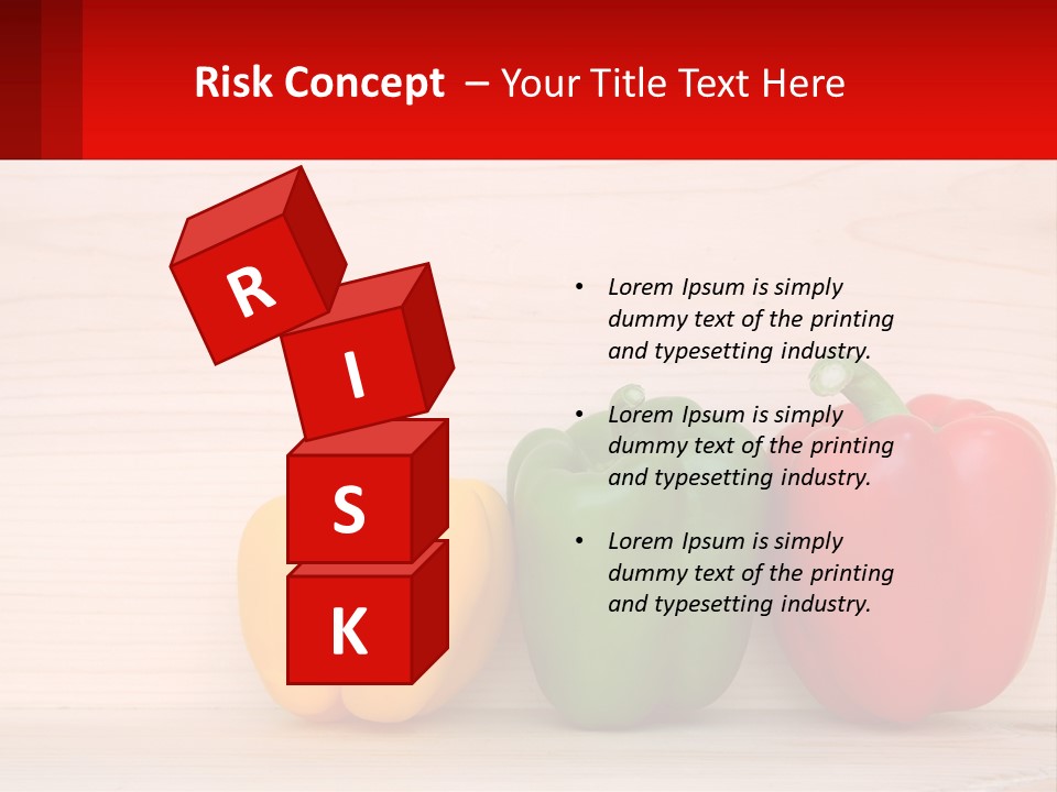 A Row Of Peppers Sitting On Top Of A Wooden Table PowerPoint Template