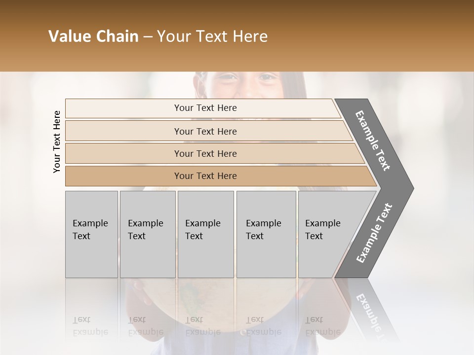 A Young Girl Holding A Globe In Her Hands PowerPoint Template