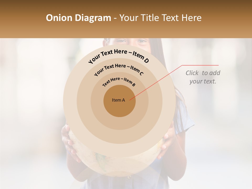 A Young Girl Holding A Globe In Her Hands PowerPoint Template