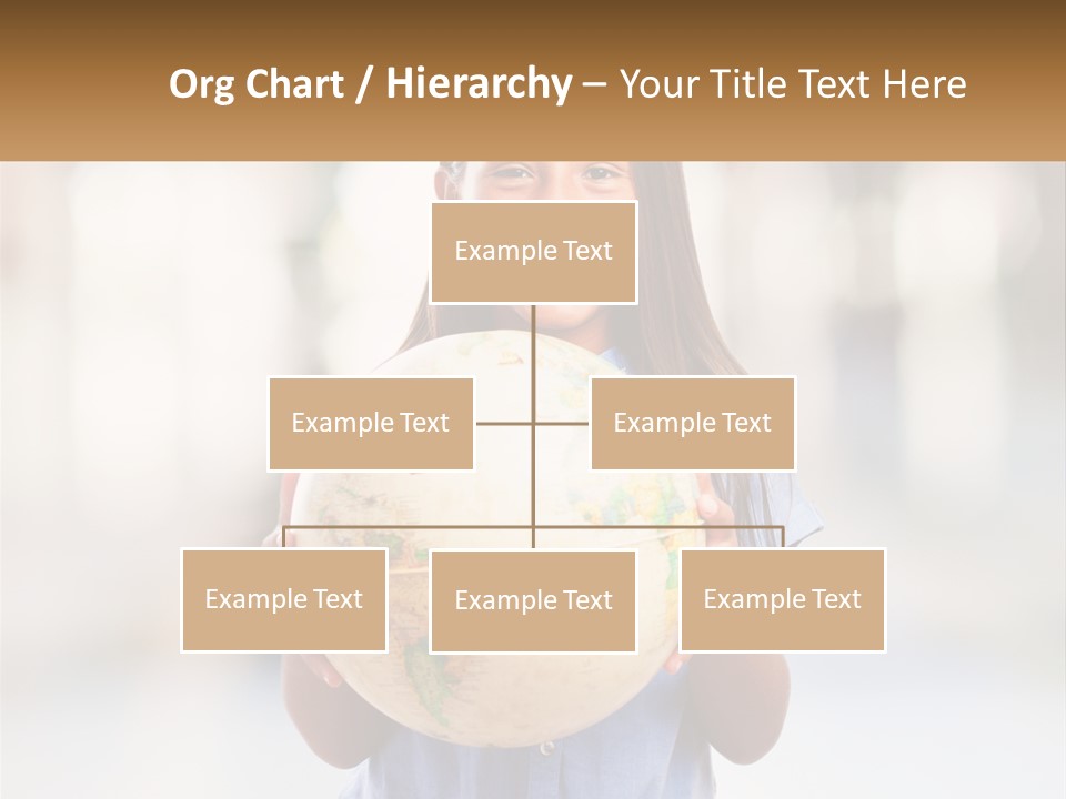 A Young Girl Holding A Globe In Her Hands PowerPoint Template