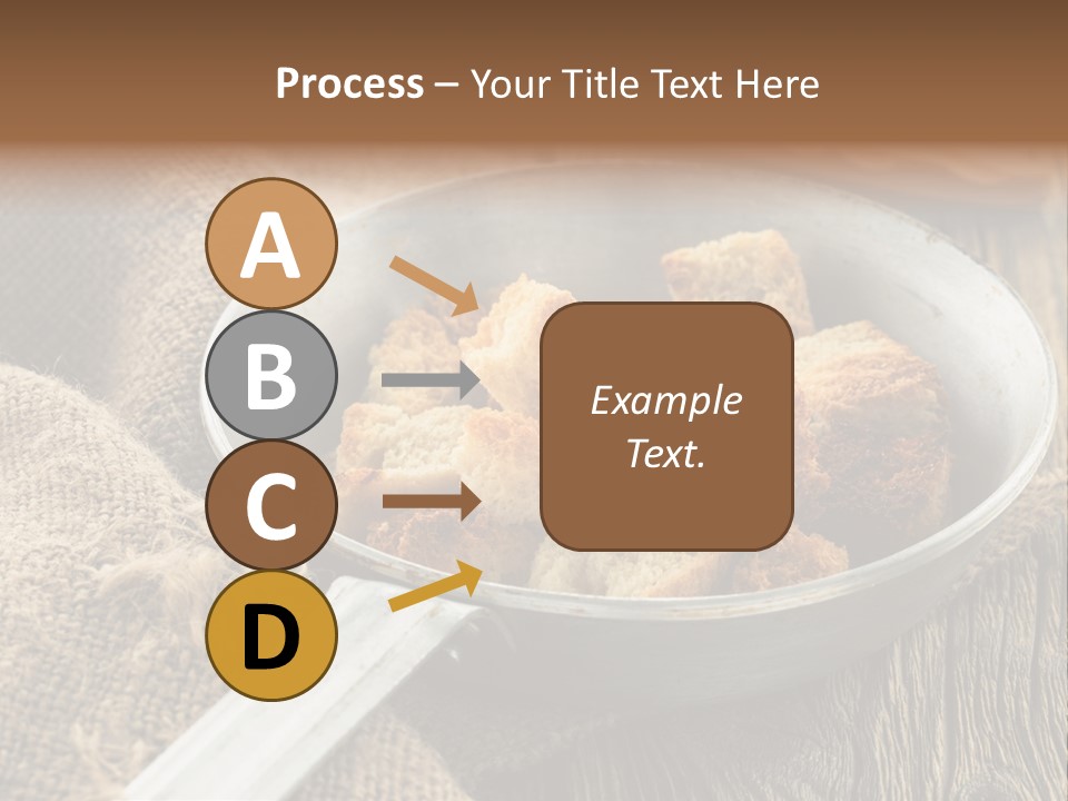 A Bowl Of Food On A Wooden Table PowerPoint Template