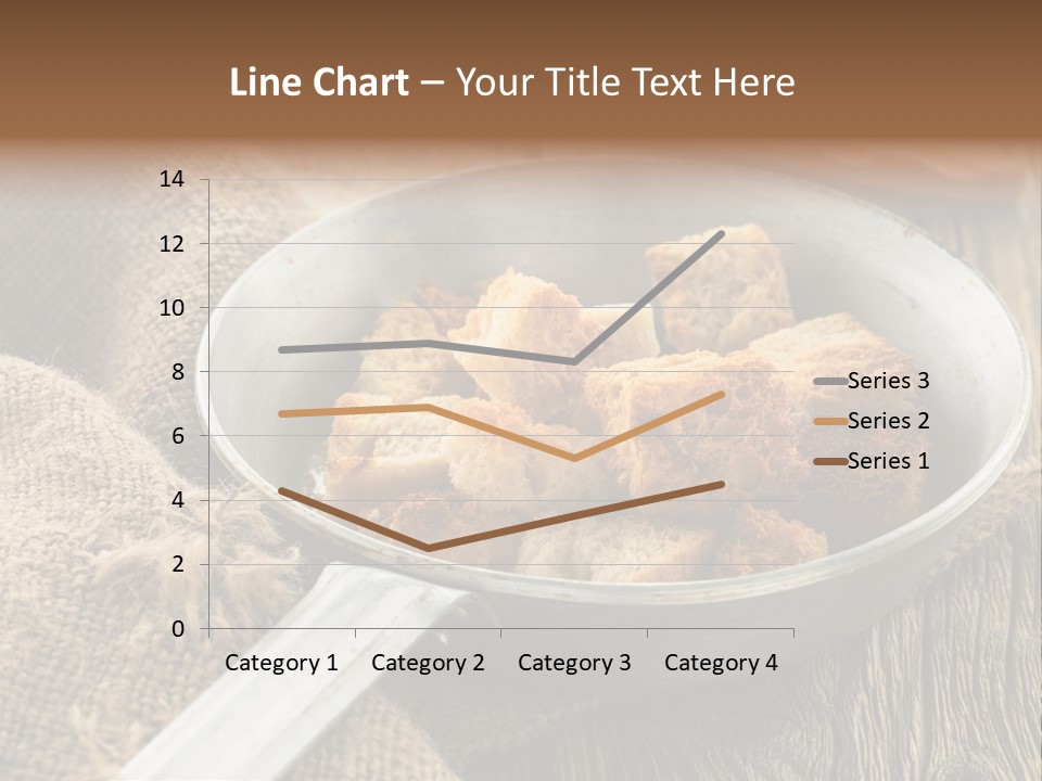 A Bowl Of Food On A Wooden Table PowerPoint Template