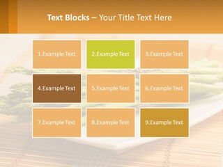 A Bunch Of Asparagus On A White Plate PowerPoint Template