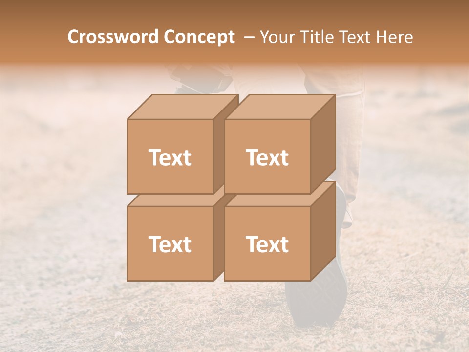 A Person Walking Down A Dirt Road Holding A Cup Of Coffee PowerPoint Template