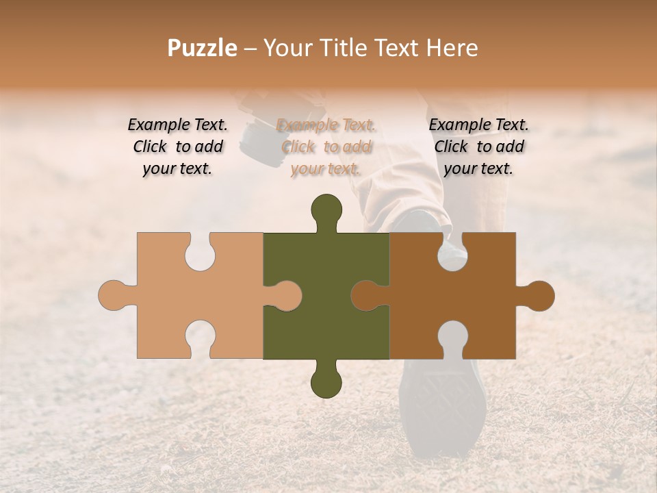 A Person Walking Down A Dirt Road Holding A Cup Of Coffee PowerPoint Template