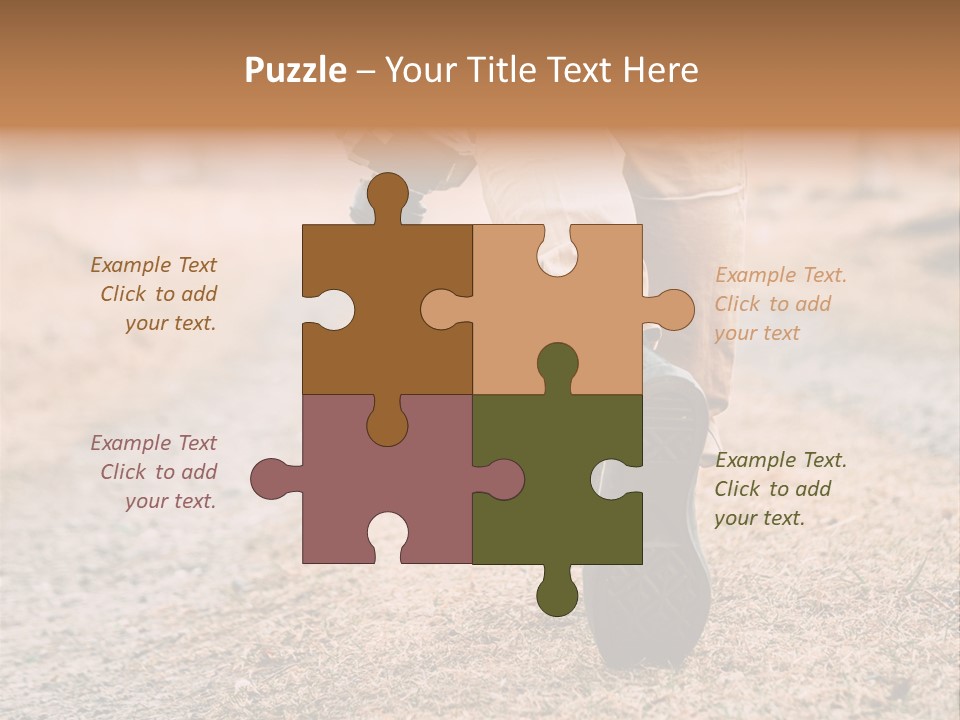 A Person Walking Down A Dirt Road Holding A Cup Of Coffee PowerPoint Template