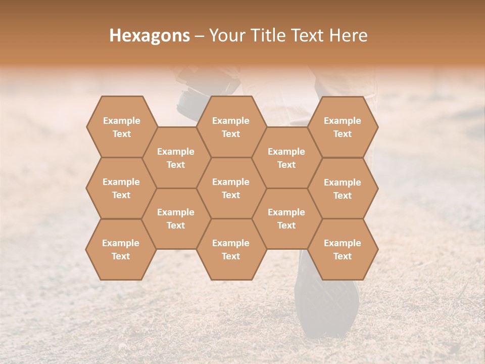 A Person Walking Down A Dirt Road Holding A Cup Of Coffee PowerPoint Template