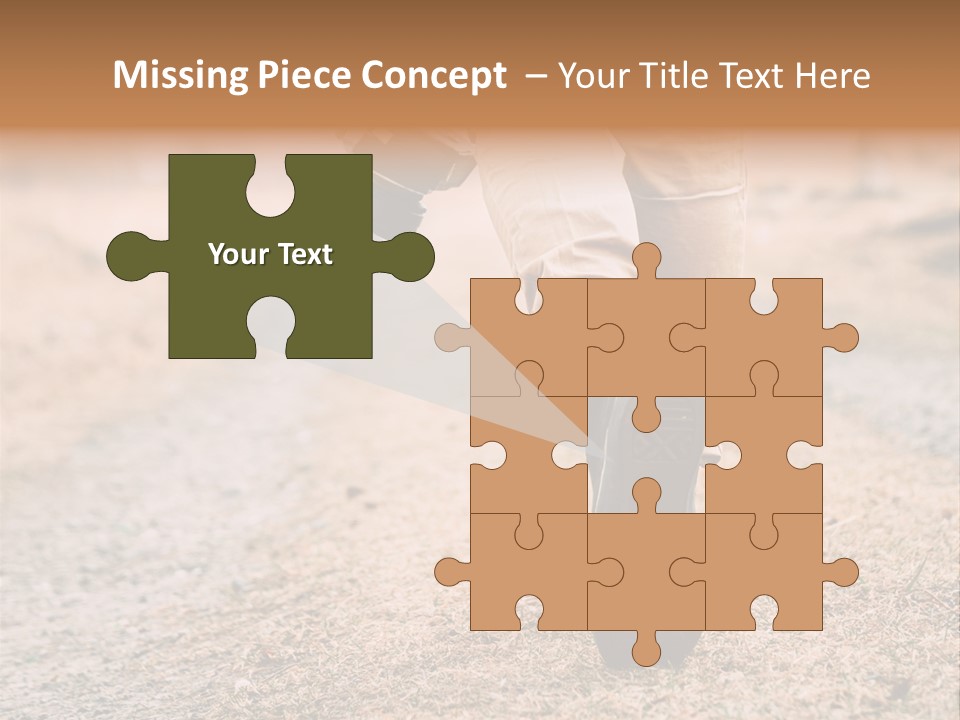 A Person Walking Down A Dirt Road Holding A Cup Of Coffee PowerPoint Template