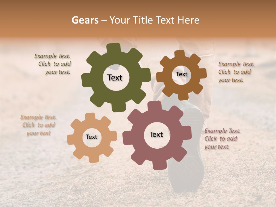 A Person Walking Down A Dirt Road Holding A Cup Of Coffee PowerPoint Template