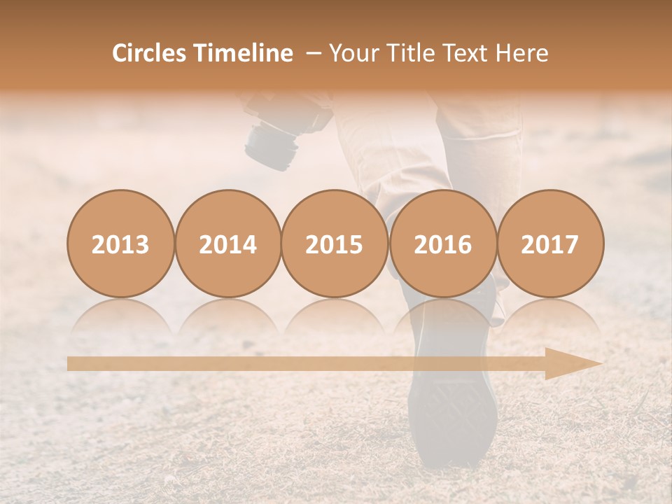 A Person Walking Down A Dirt Road Holding A Cup Of Coffee PowerPoint Template