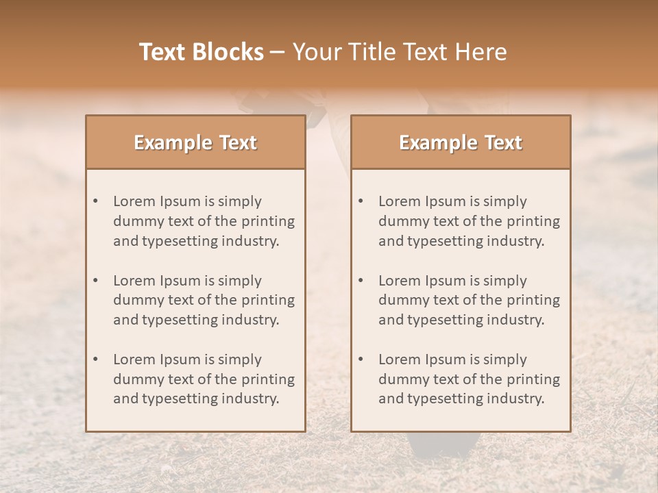 A Person Walking Down A Dirt Road Holding A Cup Of Coffee PowerPoint Template