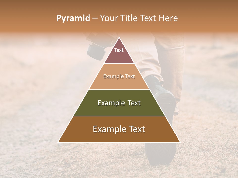 A Person Walking Down A Dirt Road Holding A Cup Of Coffee PowerPoint Template