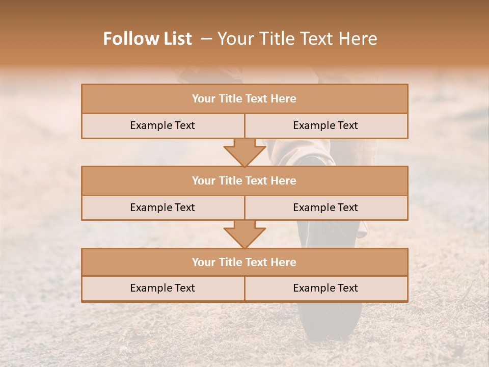 A Person Walking Down A Dirt Road Holding A Cup Of Coffee PowerPoint Template