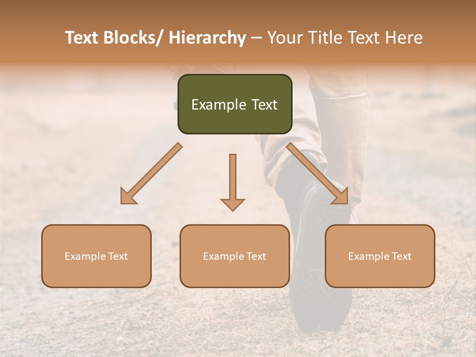 A Person Walking Down A Dirt Road Holding A Cup Of Coffee PowerPoint Template