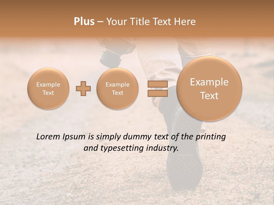 A Person Walking Down A Dirt Road Holding A Cup Of Coffee PowerPoint Template