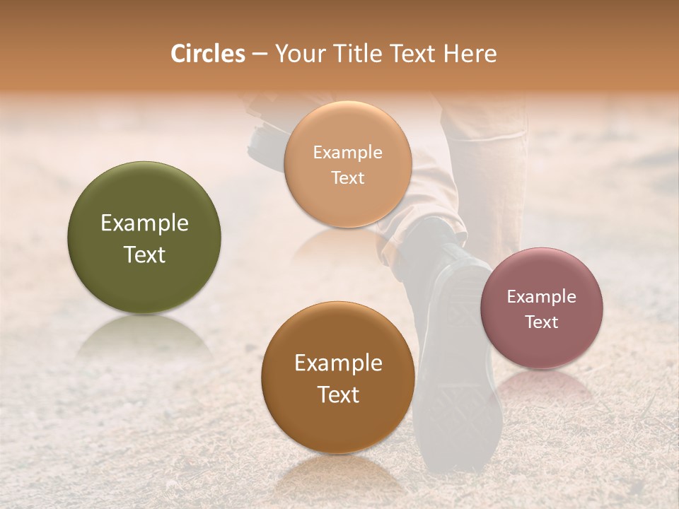 A Person Walking Down A Dirt Road Holding A Cup Of Coffee PowerPoint Template