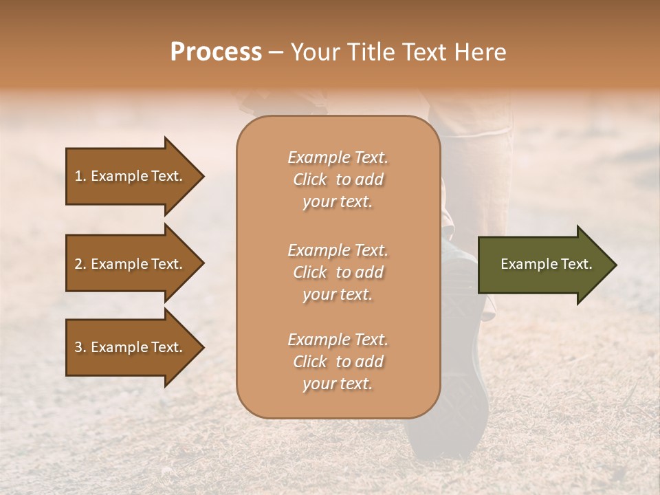 A Person Walking Down A Dirt Road Holding A Cup Of Coffee PowerPoint Template