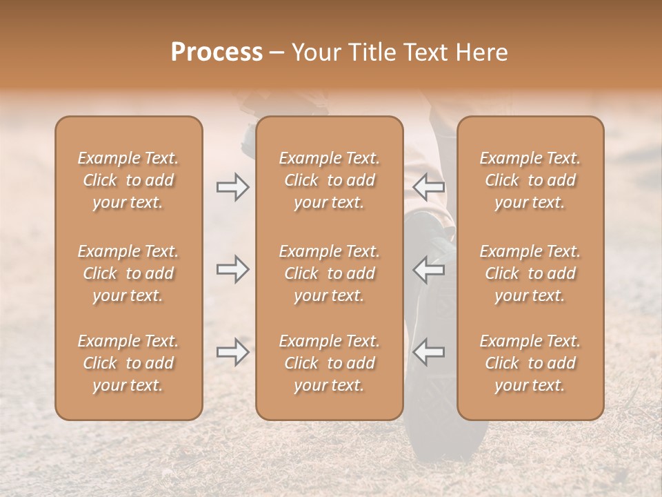A Person Walking Down A Dirt Road Holding A Cup Of Coffee PowerPoint Template