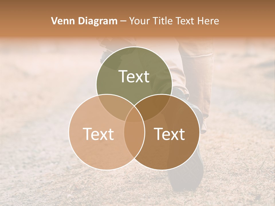 A Person Walking Down A Dirt Road Holding A Cup Of Coffee PowerPoint Template