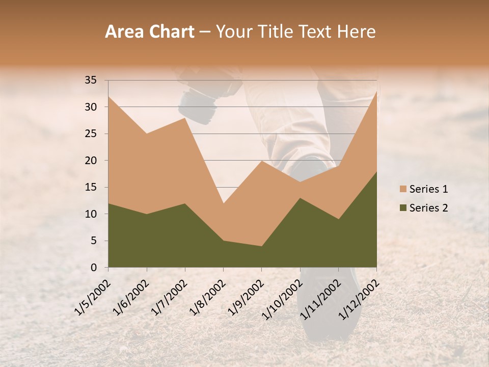 A Person Walking Down A Dirt Road Holding A Cup Of Coffee PowerPoint Template