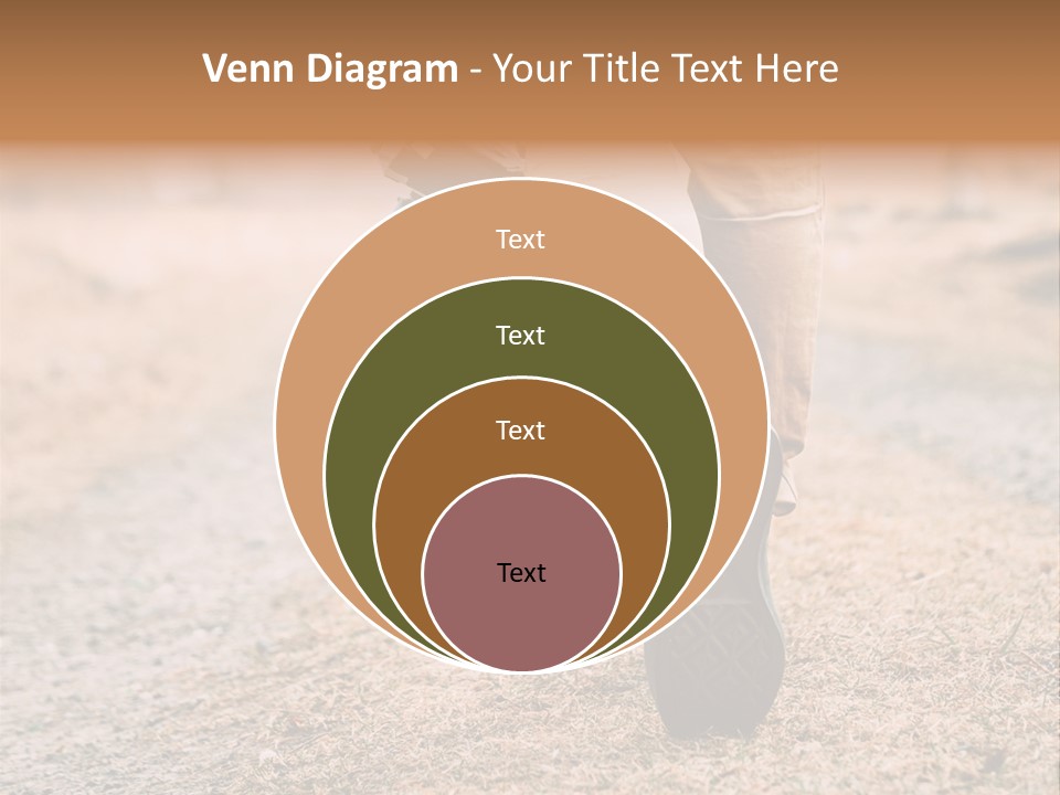 A Person Walking Down A Dirt Road Holding A Cup Of Coffee PowerPoint Template