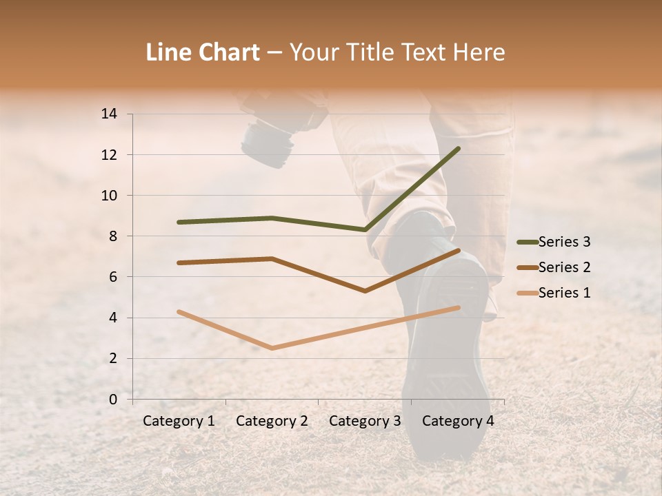 A Person Walking Down A Dirt Road Holding A Cup Of Coffee PowerPoint Template