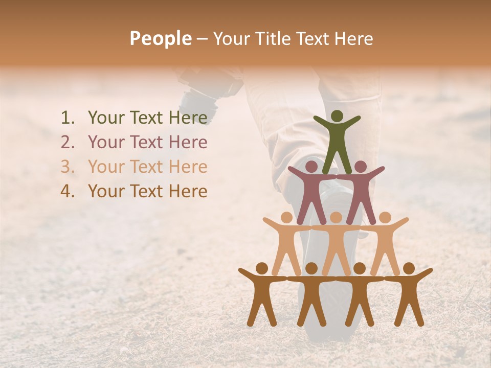 A Person Walking Down A Dirt Road Holding A Cup Of Coffee PowerPoint Template