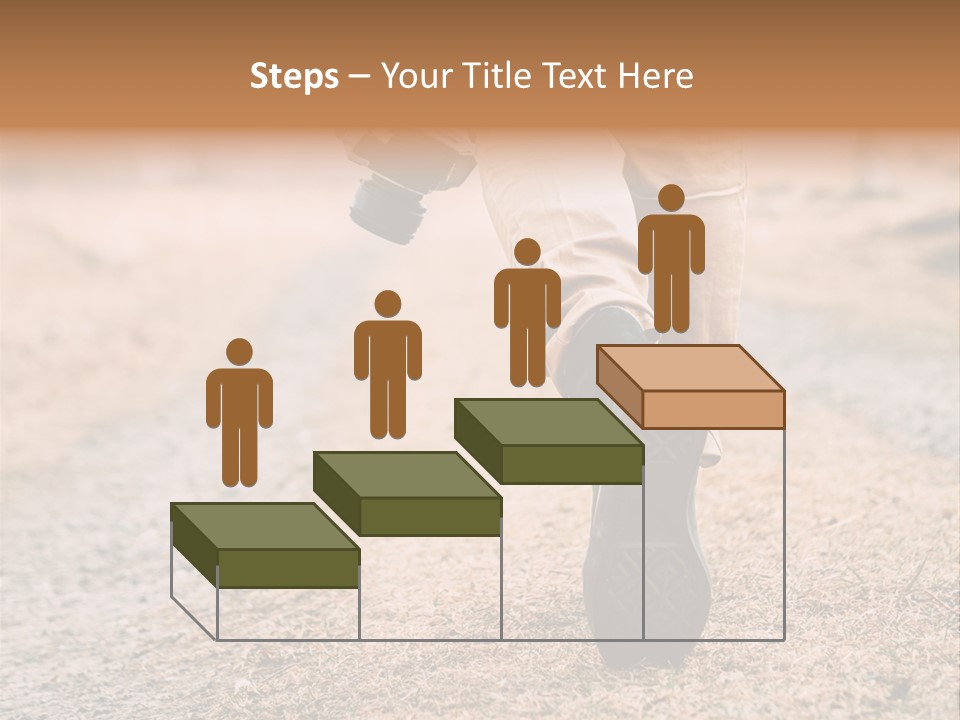 A Person Walking Down A Dirt Road Holding A Cup Of Coffee PowerPoint Template