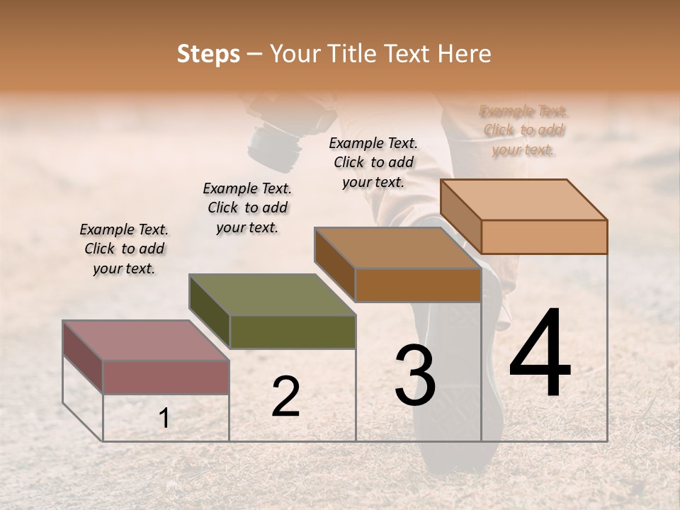 A Person Walking Down A Dirt Road Holding A Cup Of Coffee PowerPoint Template