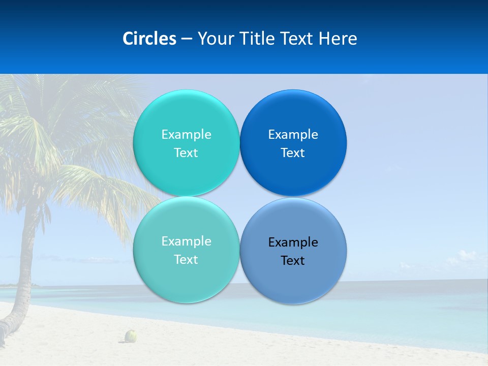 A Palm Tree Sitting On Top Of A Sandy Beach PowerPoint Template