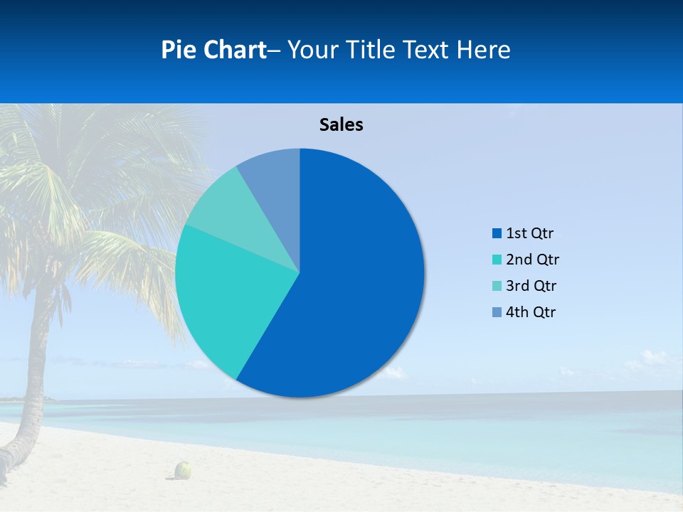 A Palm Tree Sitting On Top Of A Sandy Beach PowerPoint Template