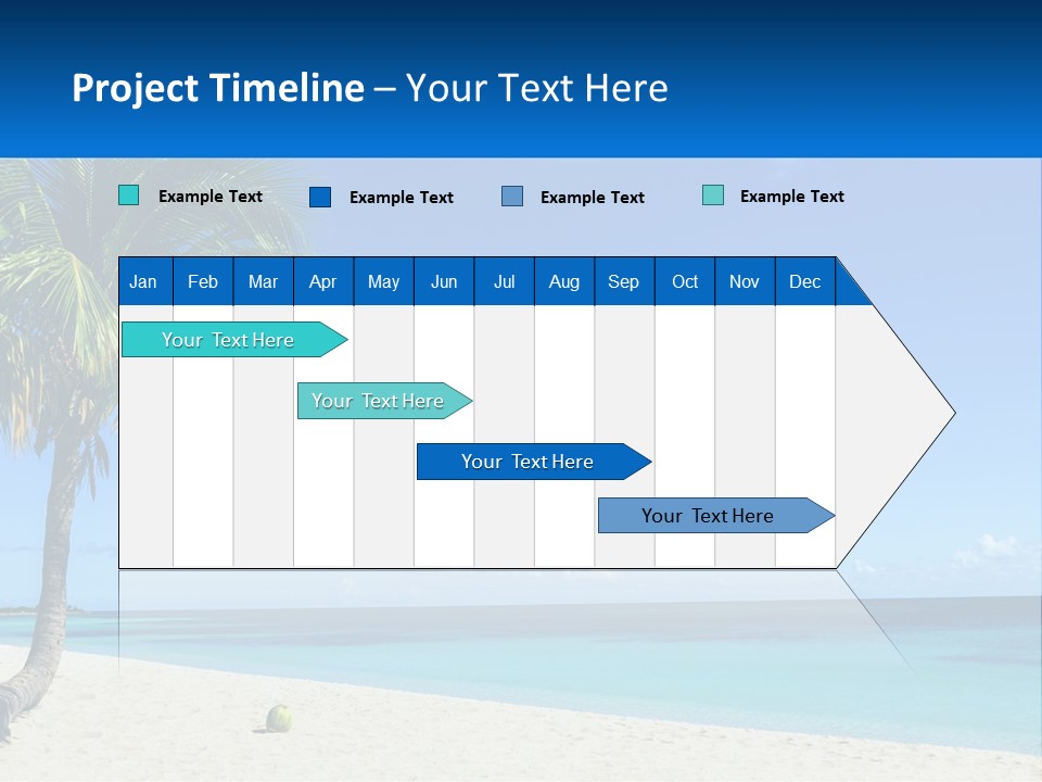 A Palm Tree Sitting On Top Of A Sandy Beach PowerPoint Template