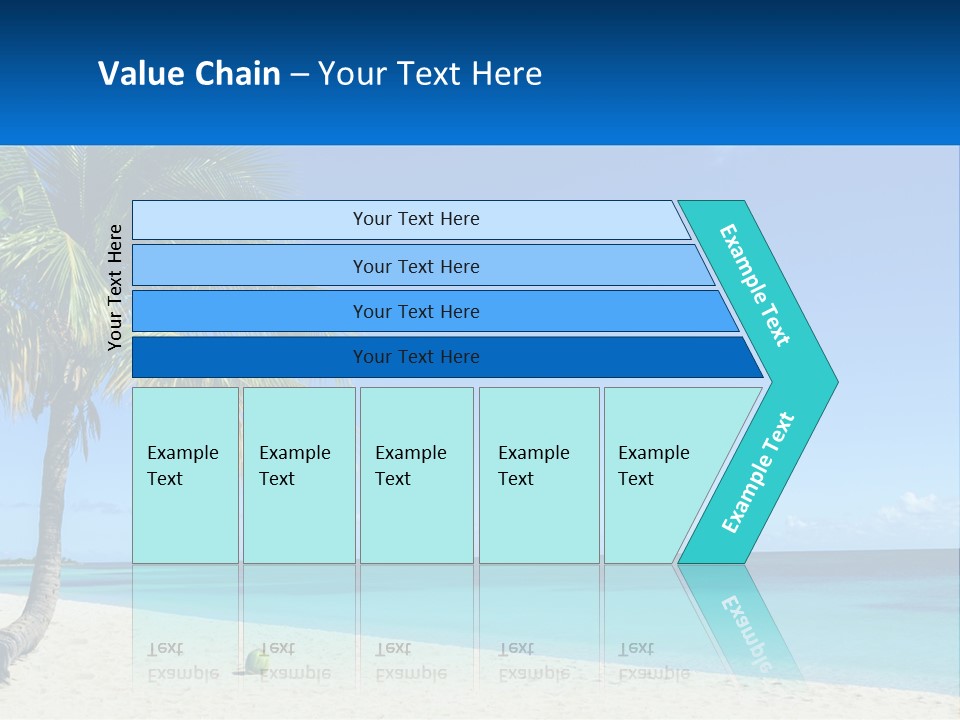 A Palm Tree Sitting On Top Of A Sandy Beach PowerPoint Template