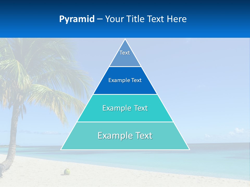 A Palm Tree Sitting On Top Of A Sandy Beach PowerPoint Template