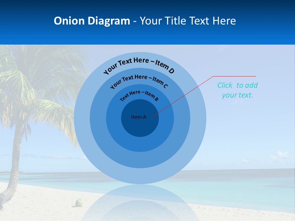 A Palm Tree Sitting On Top Of A Sandy Beach PowerPoint Template