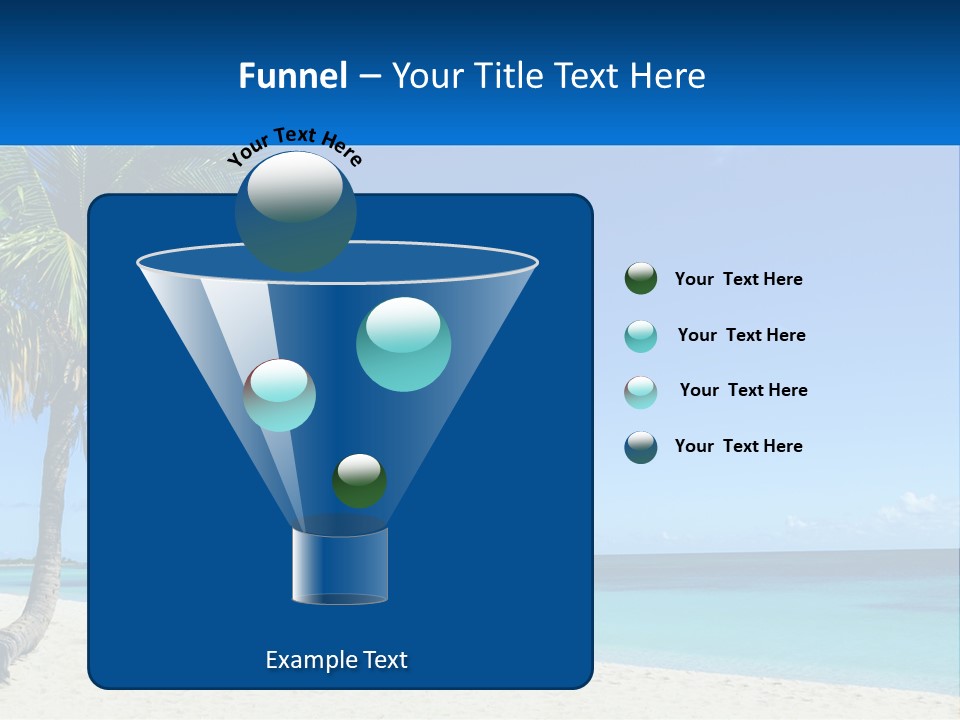 A Palm Tree Sitting On Top Of A Sandy Beach PowerPoint Template