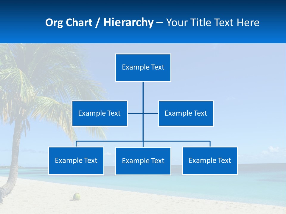 A Palm Tree Sitting On Top Of A Sandy Beach PowerPoint Template