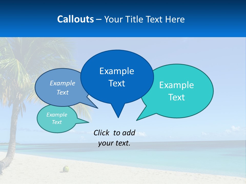 A Palm Tree Sitting On Top Of A Sandy Beach PowerPoint Template