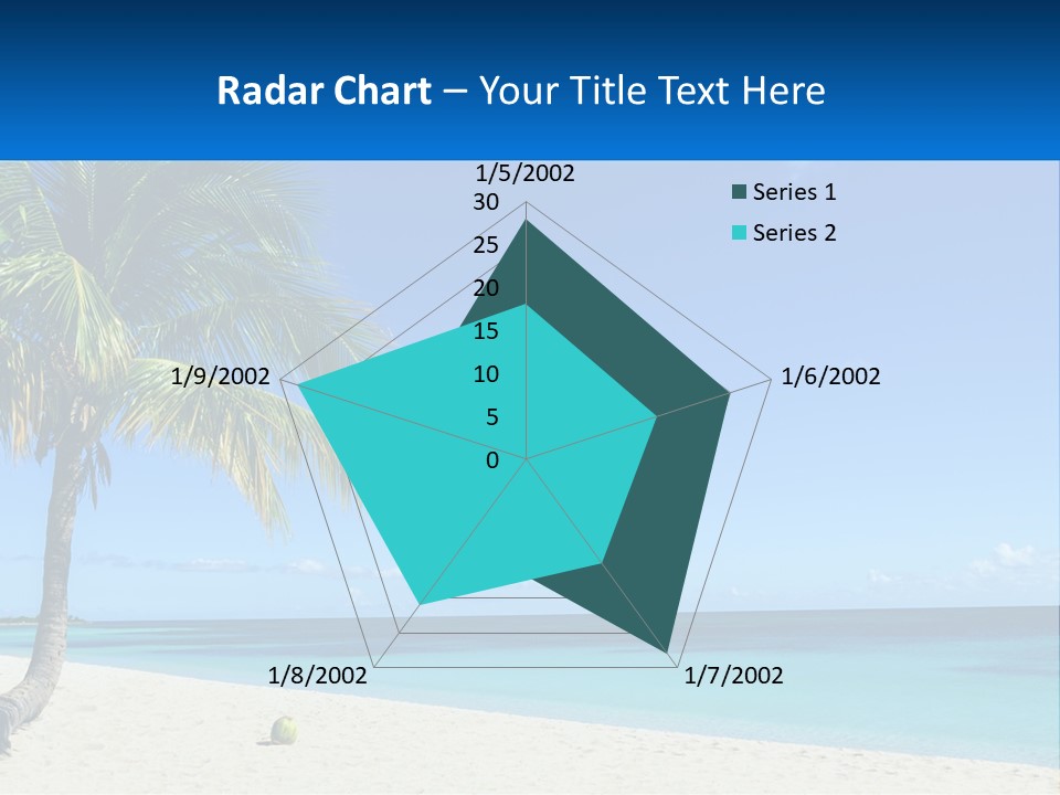 A Palm Tree Sitting On Top Of A Sandy Beach PowerPoint Template