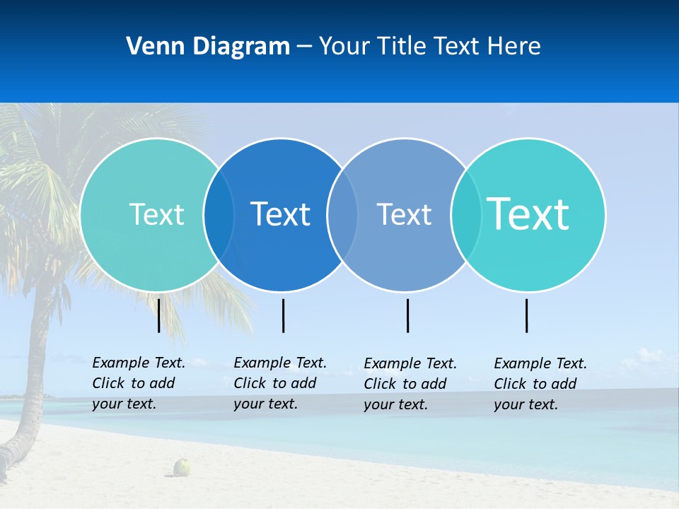 A Palm Tree Sitting On Top Of A Sandy Beach PowerPoint Template