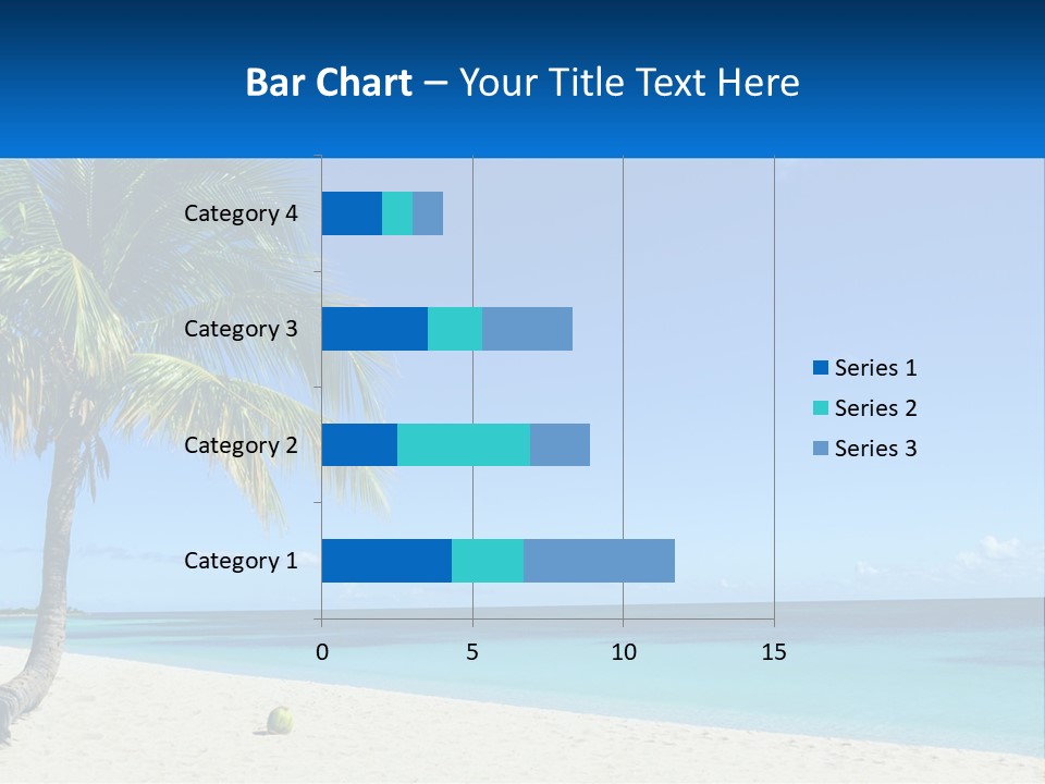 A Palm Tree Sitting On Top Of A Sandy Beach PowerPoint Template