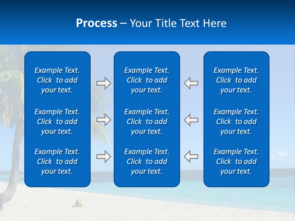 A Palm Tree Sitting On Top Of A Sandy Beach PowerPoint Template