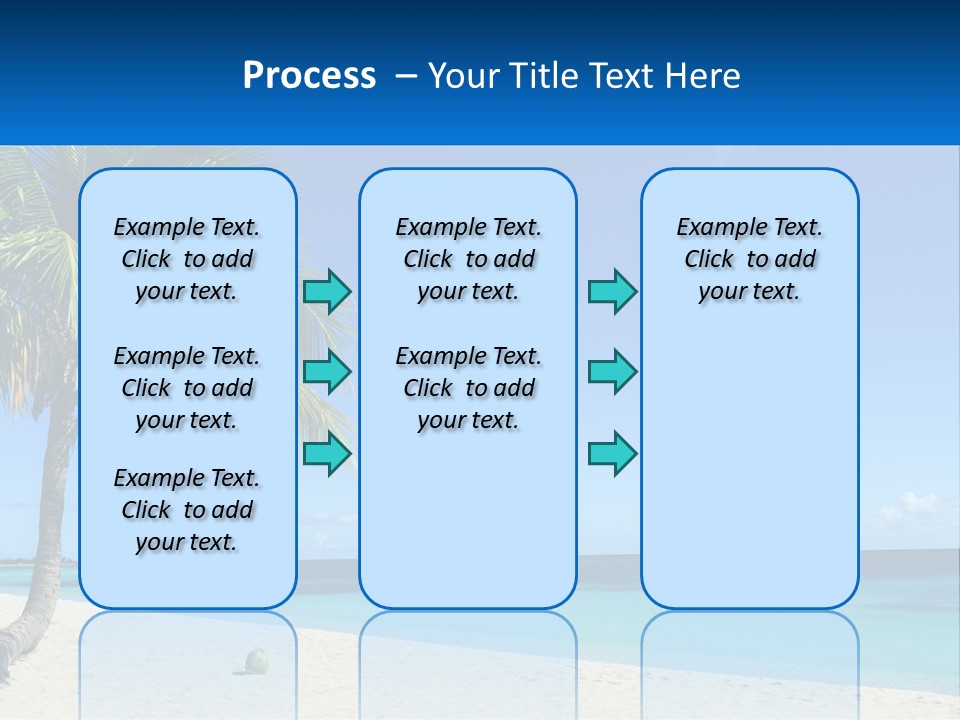 A Palm Tree Sitting On Top Of A Sandy Beach PowerPoint Template