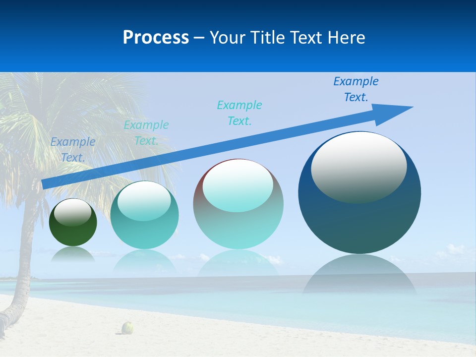 A Palm Tree Sitting On Top Of A Sandy Beach PowerPoint Template