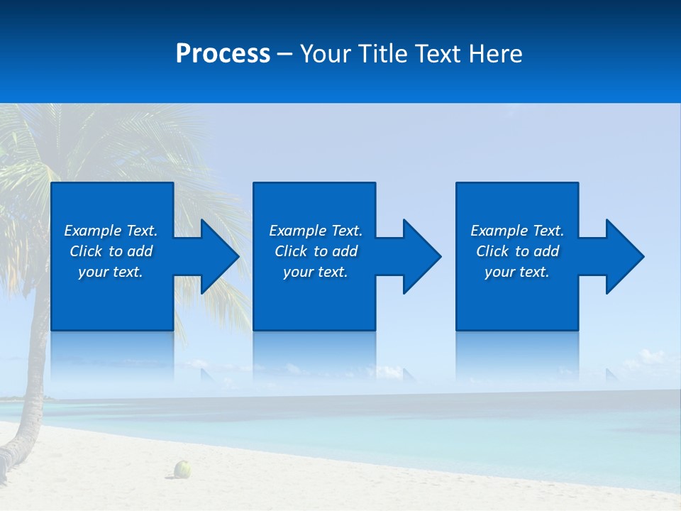 A Palm Tree Sitting On Top Of A Sandy Beach PowerPoint Template